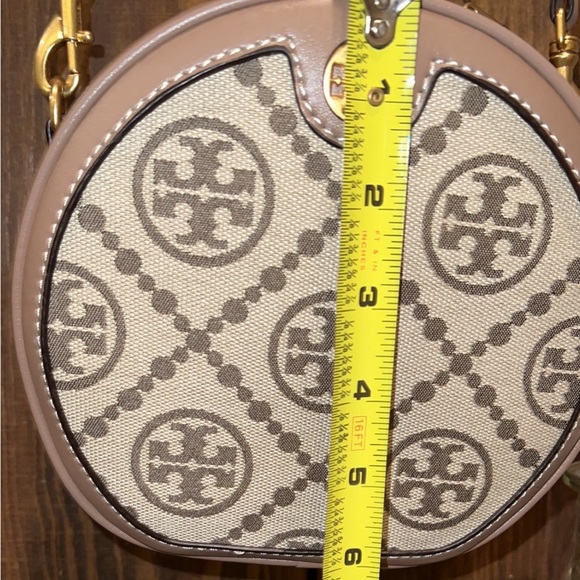 NWOT Tory Burch Jacquard Monogram Moon Bag - Picture 15 of 17